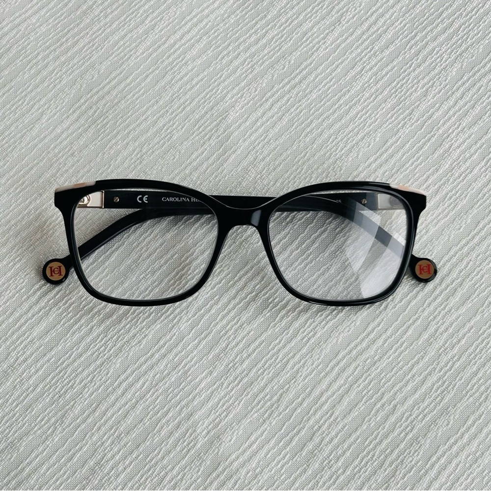 Carolina Herrera acetate hoop earring eyeglasses frames